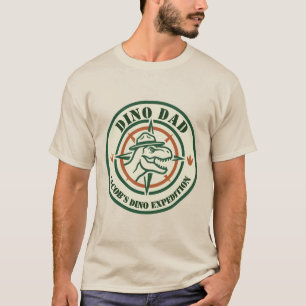 Dino-Vater-Shirt, Dinosaurier-Geburtstagsfeier T-Shirt