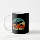 Dino-Vati Daddysaurus 2 Zwei Kinder Weihnachten Ge Kaffeetasse (Links)