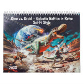 Dino vs. Droid – Galactic Battles in Retro Sci-Fi Kalender (Titelbild)