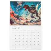 Dino vs. Droid – Galactic Battles in Retro Sci-Fi  Kalender (Jan 2027)