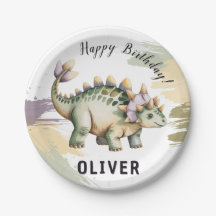 Dino-Wasserfarbe-Dinosaurier-Jungen-Geburtstagsfei