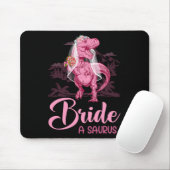 Dino Wedding Bride A Saurus Dinosaur Funny Geschen Mousepad (Mit Mouse)