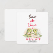Dino Wedding Save the Date  Einladung (Vorne/Hinten)