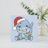 Dino Weihnachten Wintertiere Holiday Dinos (Stehend Vorderseite)