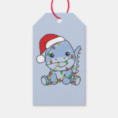 Dino Weihnachten Wintertiere Holiday Dinos Geschenkanhänger (Vorderseite)