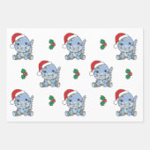 Dino Weihnachten Wintertiere Holiday Dinos Geschenkpapier Set (Vorderseite 2)