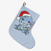 Dino Weihnachten Wintertiere Holiday Dinos Großer Weihnachtsstrumpf (Vorderansicht (hängend))