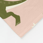 Dino Weihnachts Party Tree Rex. Dinosaurier in San Fleecedecke (Ecke)