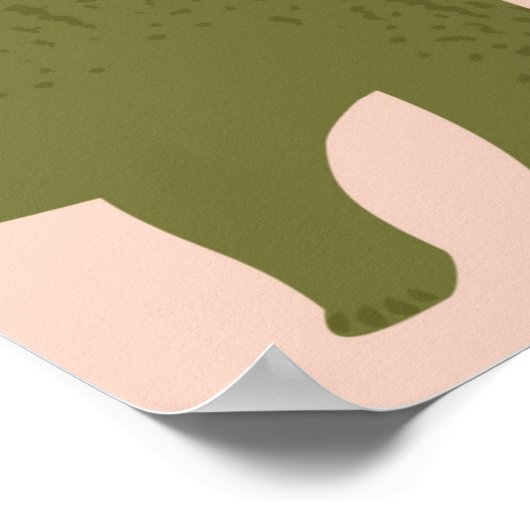 Dino Weihnachts Party Tree Rex. Dinosaurier in San Poster (Ecke)