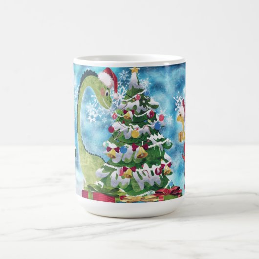 Dino Weihnachts-Tasse Kaffeetasse (Mittel)