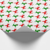 Dino-WeihnachtsPackpapier Geschenkpapier (Ecke)