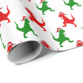 Dino-WeihnachtsPackpapier Geschenkpapier (Rolleneckpunkt)