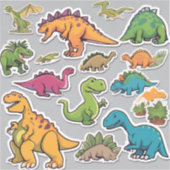 Dino World Delight Sticker Pack (Vorderseite)