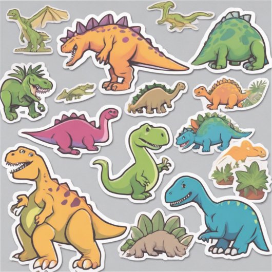 Dino World Delight Sticker Pack (Vorderseite)