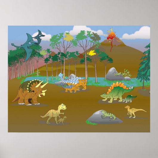 Dino world! poster (Vorne)