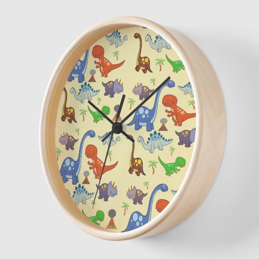 Dino World Wall Clock Uhr (Winkel)