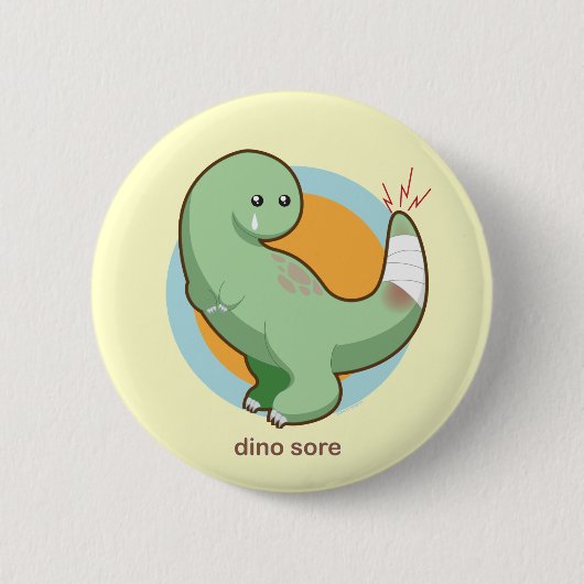 Dino-Wunde Button (Vorderseite)