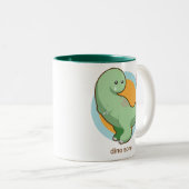 Dino-Wunde Zweifarbige Tasse (VorderseiteRechts)