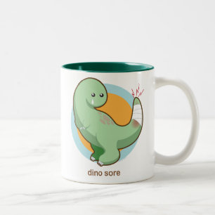 Dino-Wunde Zweifarbige Tasse