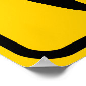 Dino Xing Sign Poster (Ecke)