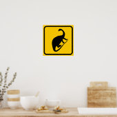 Dino Xing Sign Poster (Küche)