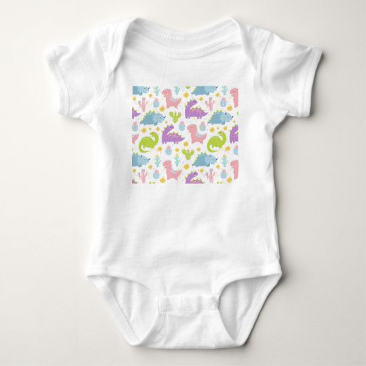 Dino-Zeit Baby Strampler (Vorderseite)