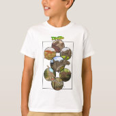 Dino Zoo: Dinosaurier Collage #2 T-Shirt (Vorderseite)