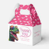 Dinoasur Cool Pink Girl Gevor Box Geschenkschachtel (Rückseite)
