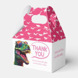 Dinoasur Cool Pink Girl Gevor Box Geschenkschachtel