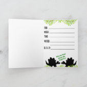 Dinobites Geburtstags-Party Invitaitons! Einladung (Innenseite)