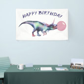 Dinocorn Bubblegum Party Magical Unicorn Dinosauri Banner (Messeveranstaltung)