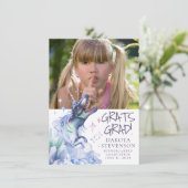 Dinocorn Crystal | Novelty Magic Foto Abschluss Ankündigung (Stehend Vorderseite)