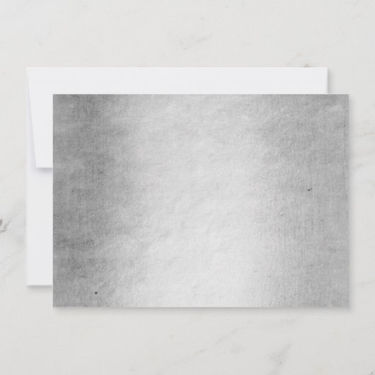 Dinocorn Crystal | Silver Gray Virtual Abschluss Einladung (Rückseite)