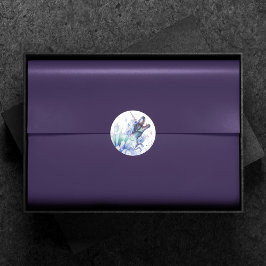 Dinocorn Crystal | Unicorn Dinosaur Mystical Party Runder Aufkleber