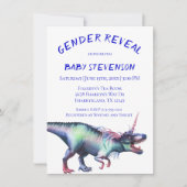 Dinocorn-Genderdarstellung | Roaring Unicorn Dinos Einladung (Vorderseite)