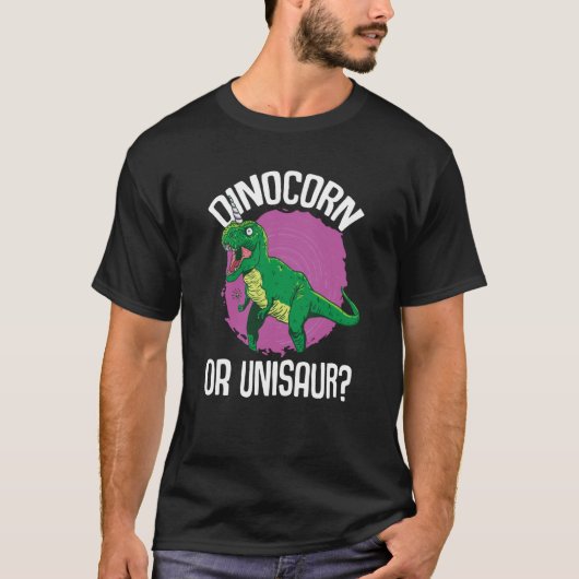 Dinocorn oder Unisaur Dinosaurier Einhorn Dino T-Shirt (Vorderseite)