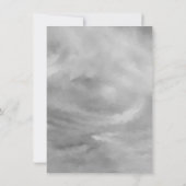 Dinocorn Silver | Monochrome neutrale Geschlechtsm Einladung (Rückseite)