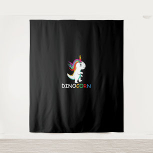 Dinocorn Unicorn Dinosaurier für Dinosaurier und U Wandteppich