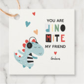 Dinomit Valentine Geschenkanhänger (Vorderseite)