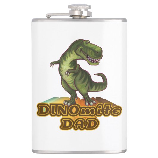 Dinomit Vater Flachmann (Vorderseite)