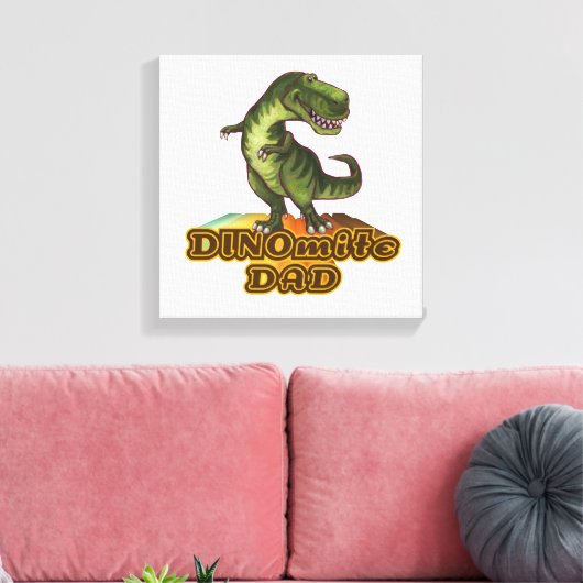 Dinomit Vater Leinwanddruck (Insitu (Wohnzimmer))