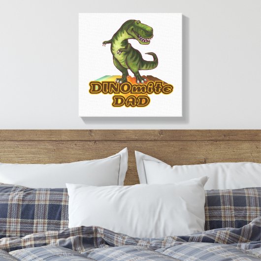 Dinomit Vater Leinwanddruck (Insitu (Schlafzimmer))