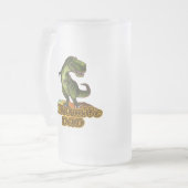 Dinomit Vater Mattglas Bierglas (Vorderseite Links)