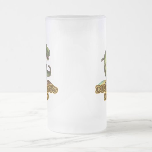 Dinomit Vater Mattglas Bierglas (Mittel)