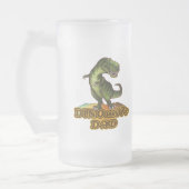 Dinomit Vater Mattglas Bierglas (Links)
