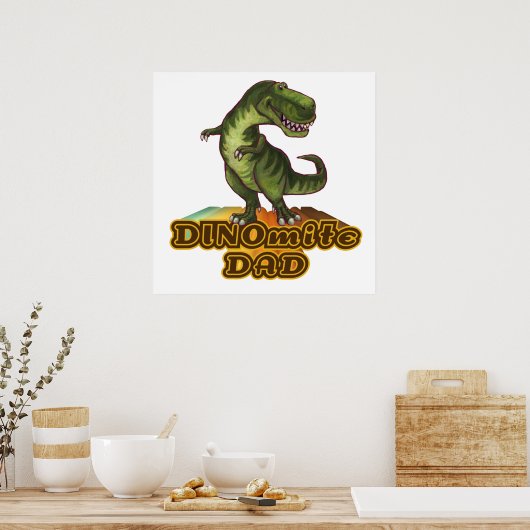 Dinomit Vater Poster (Küche)