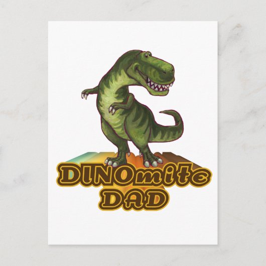 Dinomit Vater Postkarte (Vorderseite)