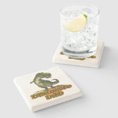 Dinomit Vater Steinuntersetzer (Seitenansicht)