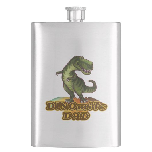Dinomite Dad Flachmann (Vorderseite)