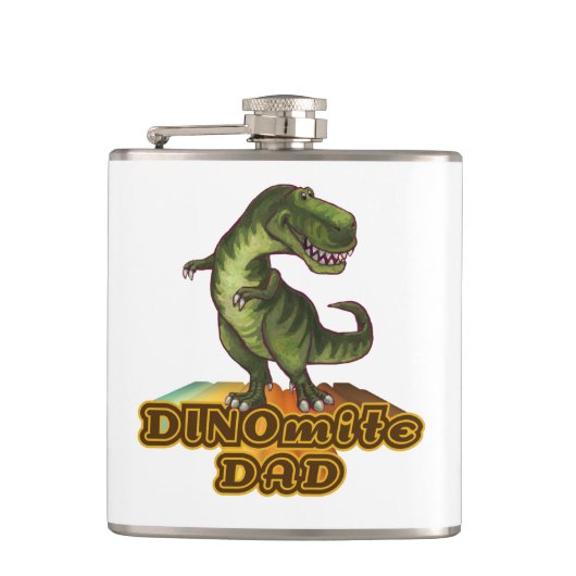 Dinomite Dad Flachmann (Vorderseite)